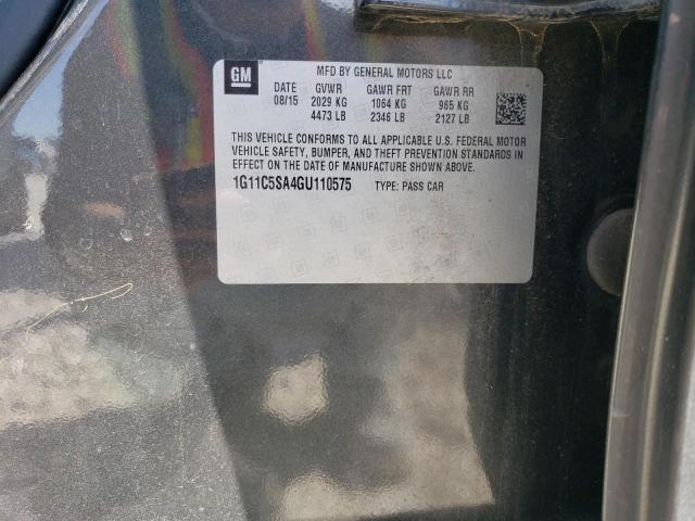 1G11C5SA4GU110575 - 2016 CHEVROLET MALIBU LIM LT 黑色 照片 13