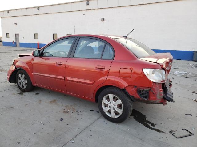 KNADH4A39A6643131 - 2010 KIA RIO LX RED photo 2