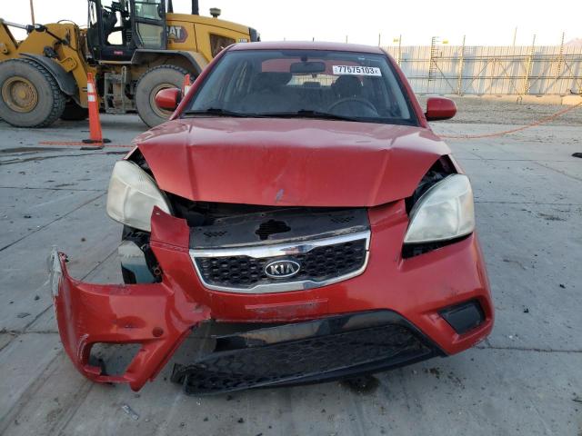 KNADH4A39A6643131 - 2010 KIA RIO LX RED photo 5