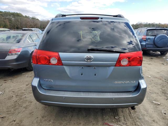 5TDYK4CC8AS333409 - 2010 TOYOTA SIENNA XLE BLUE photo 6