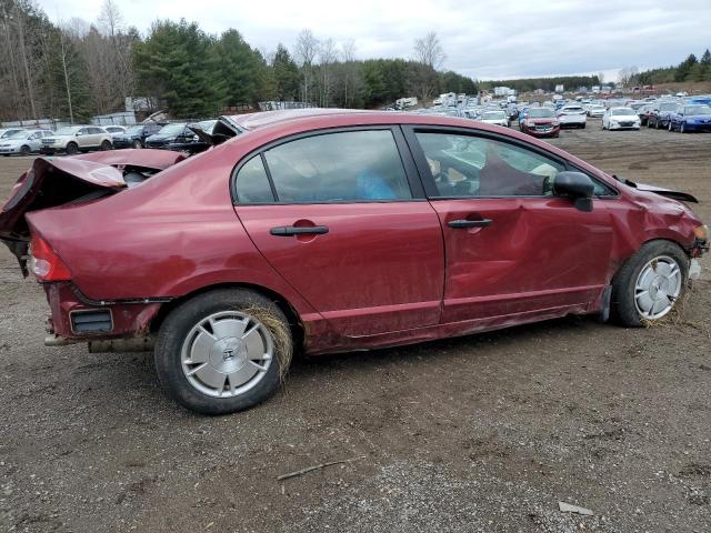 2HGFA16418H023755 - 2008 HONDA CIVIC DX-G BURGUNDY photo 3