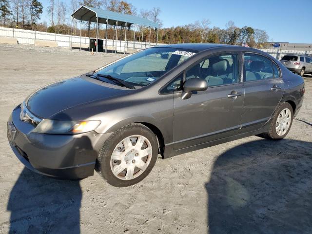 2HGFA15518H522677 - 2008 HONDA CIVIC LX GRAY photo 1