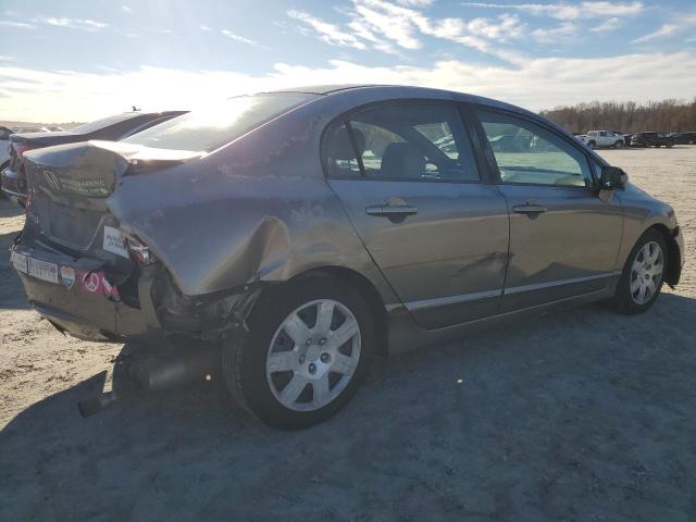 2HGFA15518H522677 - 2008 HONDA CIVIC LX GRAY photo 3