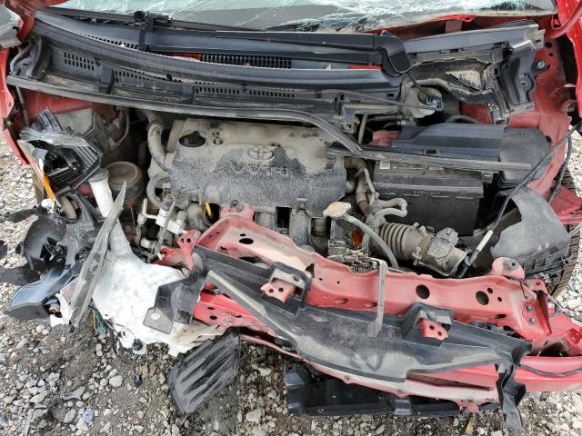 VNKKTUD34FA015011 - 2015 TOYOTA YARIS RED photo 11