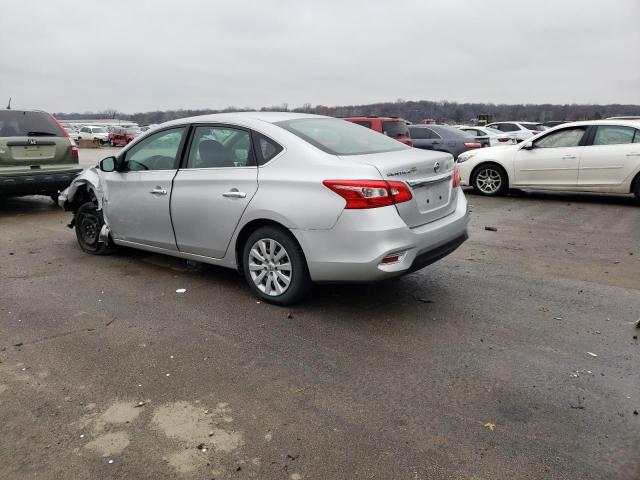 3N1AB7AP4KY348902 - 2019 NISSAN SENTRA S SILVER photo 2