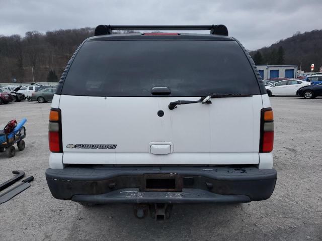 3GNFK16Z56G127600 - 2006 CHEVROLET SUBURBAN K1500 WHITE photo 6