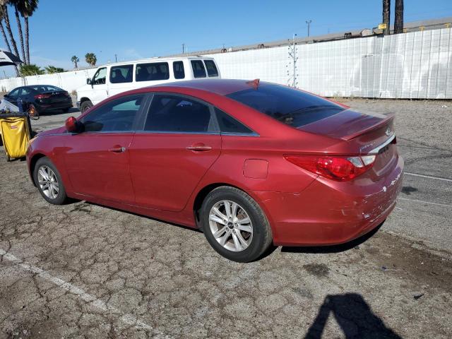 5NPEB4ACXDH518576 - 2013 HYUNDAI SONATA GLS RED photo 2