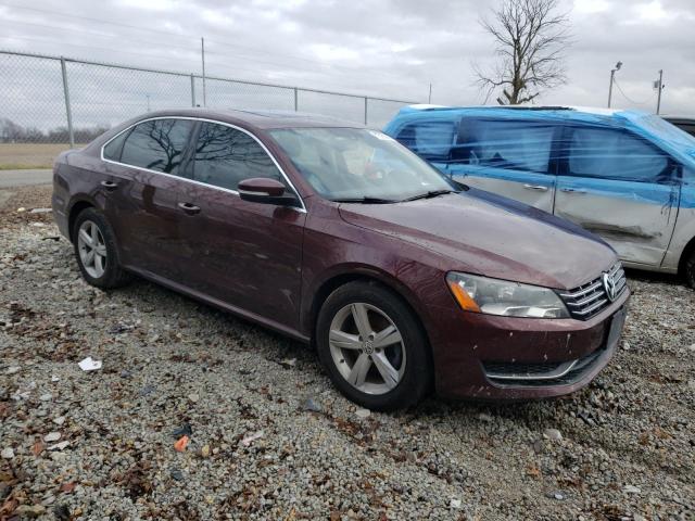 1VWBN7A31DC078350 - 2013 VOLKSWAGEN PASSAT SE BURGUNDY photo 4