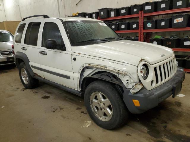 1J4GL48K35W587733 - 2005 JEEP LIBERTY SPORT WHITE photo 4