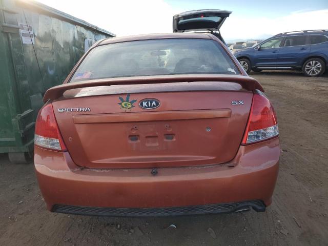 KNAFE222495026815 - 2009 KIA SPECTRA EX ORANGE photo 6