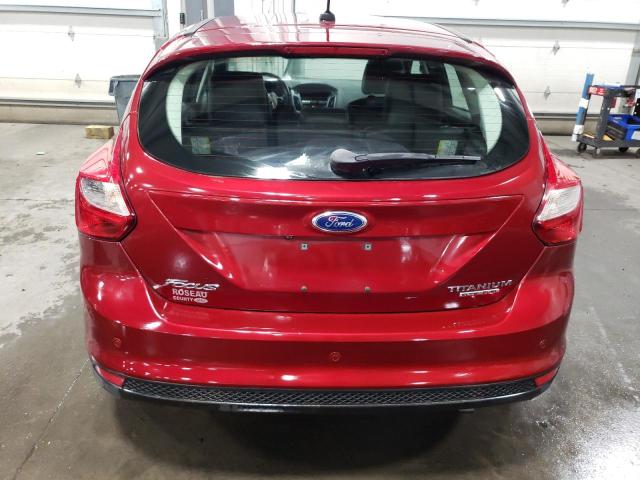 1FADP3N2XDL373744 - 2013 FORD FOCUS TITANIUM MAROON photo 6