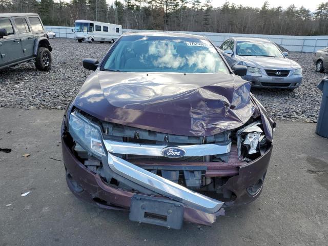 3FAHP0GA2CR358403 - 2012 FORD FUSION S MAROON photo 5