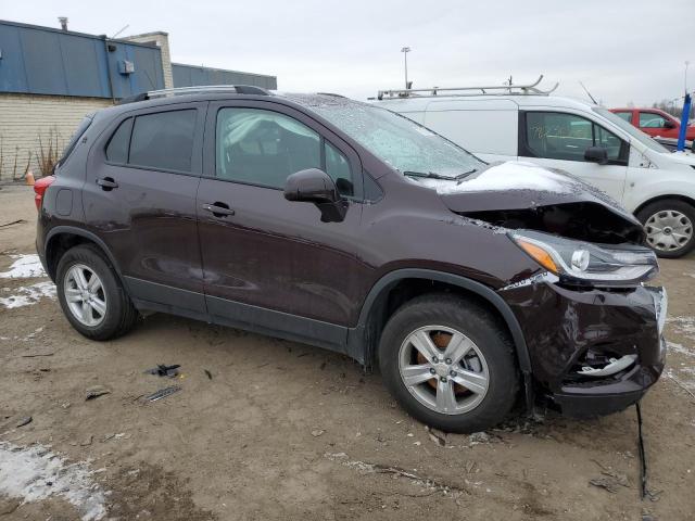 KL7CJPSM8NB563518 - 2022 CHEVROLET TRAX 1LT MAROON photo 4