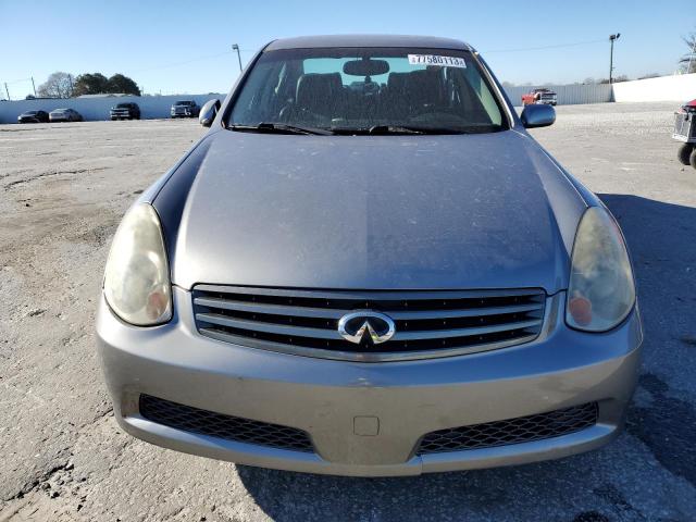 JNKCV51E65M215256 - 2005 INFINITI G35 GRAY photo 5