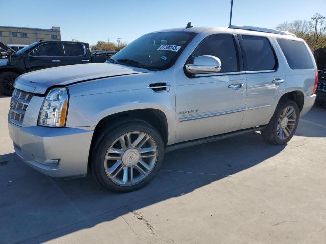 1GYS4DEF5ER158087 - 2014 CADILLAC ESCALADE PLATINUM SILVER photo 1