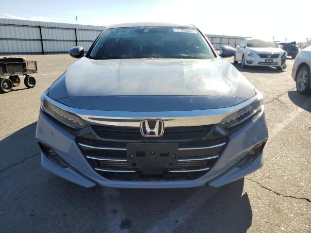 1HGCV2F91NA013990 - 2022 HONDA ACCORD TOURING GRAY photo 5