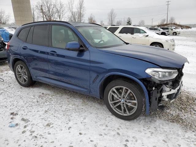 5UXTY5C07L9D36860 - 2020 BMW X3 XDRIVE30I BLUE photo 4