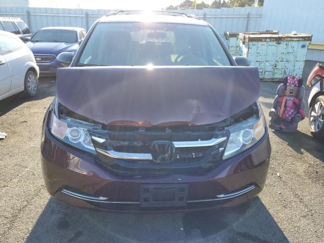 5FNRL5H23EB107358 - 2014 HONDA ODYSSEY LX BURGUNDY photo 5