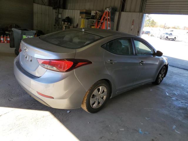 5NPDH4AE0GH688025 - 2016 HYUNDAI ELANTRA SE GRAY photo 3