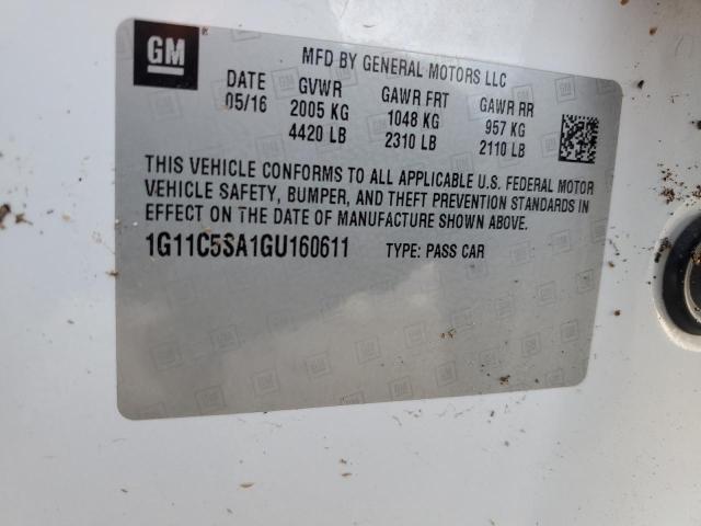 1G11C5SA1GU160611 - 2016 CHEVROLET MALIBU LIM LT 白色 照片 13