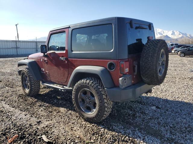 1J4FA24107L112077 - 2007 JEEP WRANGLER X MAROON photo 2