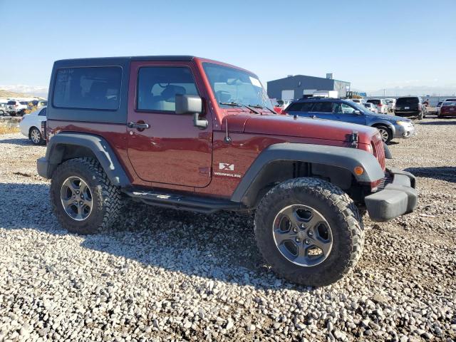 1J4FA24107L112077 - 2007 JEEP WRANGLER X MAROON photo 4