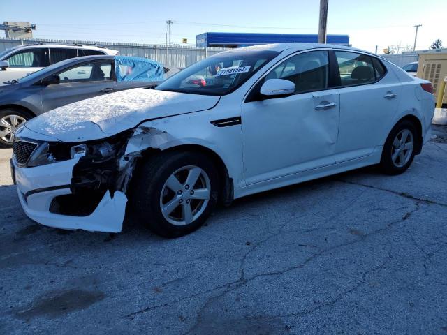 KNAGM4A73F5641819 - 2015 KIA OPTIMA LX WHITE photo 1