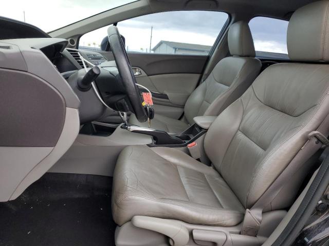 19XFB2F95CE337782 - 2012 HONDA CIVIC EXL შავი ფოტო 7