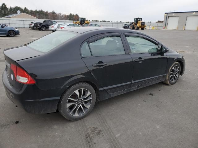 2HGFA1F55BH304473 - 2011 HONDA CIVIC LX BLACK photo 3