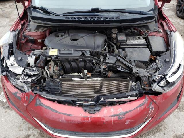 5NPDH4AE4GH715131 - 2016 HYUNDAI ELANTRA SE RED photo 11