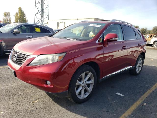 2T2BK1BA9CC135675 - 2012 LEXUS RX 350 RED photo 1