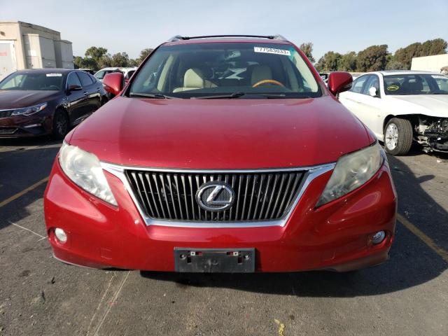 2T2BK1BA9CC135675 - 2012 LEXUS RX 350 RED photo 5