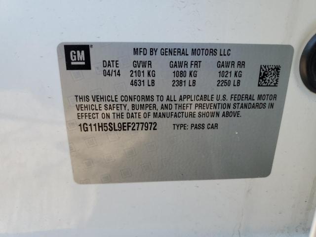 1G11H5SL9EF277972 - 2014 CHEVROLET MALIBU LTZ ბეჟი ფოტო 12