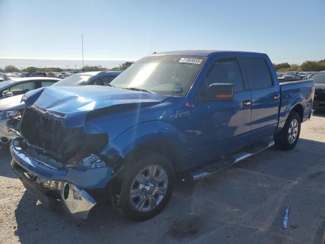 1FTEW1C85AFB21519 - 2010 FORD F150 SUPERCREW BLUE photo 1