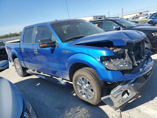 1FTEW1C85AFB21519 - 2010 FORD F150 SUPERCREW BLUE photo 4