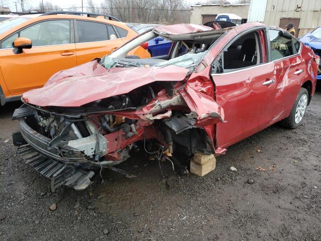 3N1AB7AP8EY334277 - 2014 NISSAN SENTRA S RED photo 1