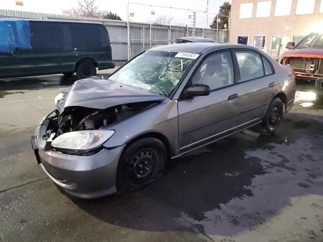 2HGES16335H583076 - 2005 HONDA CIVIC DX VP გრაფიტი ფოტო 1