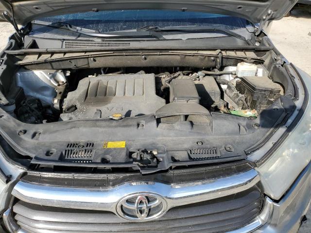 5TDJKRFH6ES017065 - 2014 TOYOTA HIGHLANDER XLE SILVER photo 12