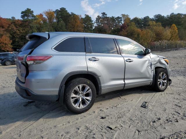 5TDJKRFH6ES017065 - 2014 TOYOTA HIGHLANDER XLE SILVER photo 3