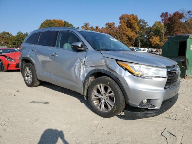 5TDJKRFH6ES017065 - 2014 TOYOTA HIGHLANDER XLE SILVER photo 4