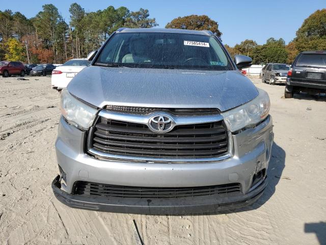 5TDJKRFH6ES017065 - 2014 TOYOTA HIGHLANDER XLE SILVER photo 5