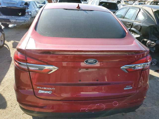 3FA6P0HD6LR225787 - 2020 FORD FUSION SE RED photo 6