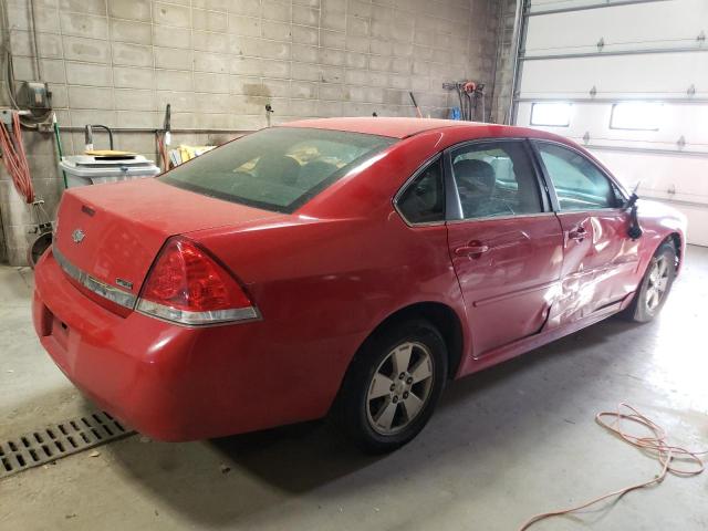 2G1WF5EK2B1212396 - 2011 CHEVROLET IMPALA LS RED photo 3