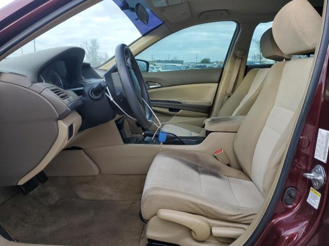 1HGCP26368A025479 - 2008 HONDA ACCORD LX BURGUNDY photo 7