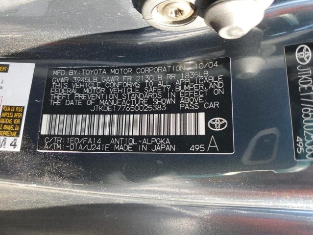 JTKDE177650025383 - 2005 TOYOTA SCION TC 灰色 照片 13