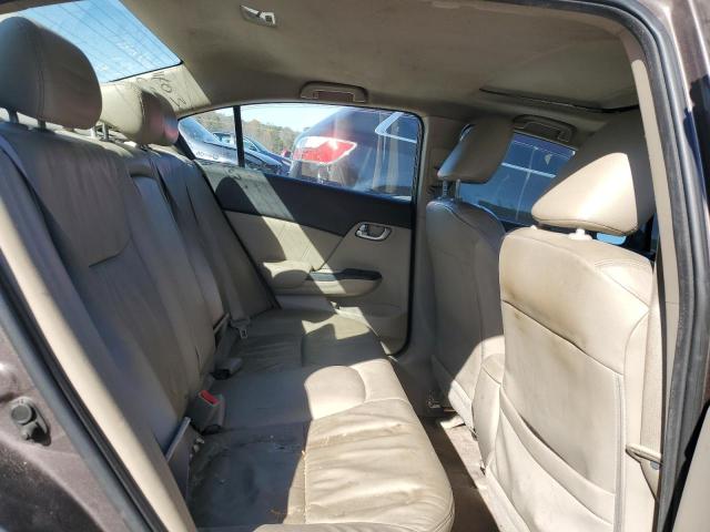 2HGFB2F95CH516765 - 2012 HONDA CIVIC EXL Մոխրագույն լուսանկար 10