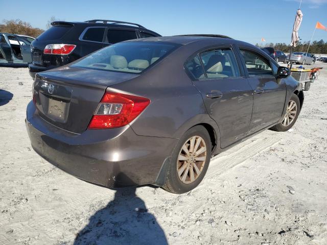 2HGFB2F95CH516765 - 2012 HONDA CIVIC EXL Մոխրագույն լուսանկար 3
