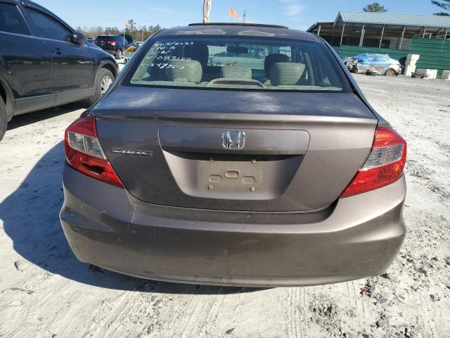 2HGFB2F95CH516765 - 2012 HONDA CIVIC EXL GRAY photo 6