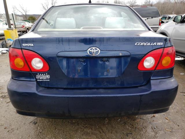 JTDBR32E832011331 - 2003 TOYOTA COROLLA CE BLUE photo 6