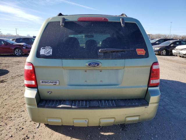 1FMCU03128KA95761 - 2008 FORD ESCAPE XLT GREEN photo 6